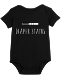 Diaper Status Baby Onesie